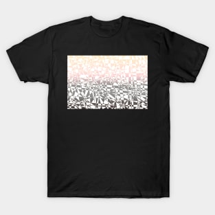 Broken glass, delicate colors geometric graphic design T-Shirt